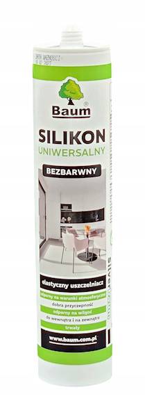 SILIKON UNIWERSALNY BAUM BEZBARWNY 280ML.