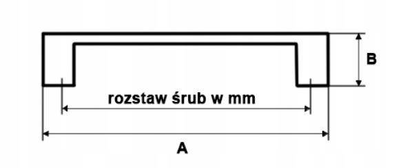 Uchwyt meblowy U3891  • Czarny • 128mm