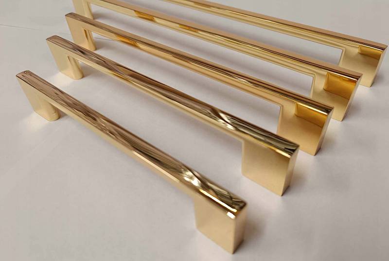 Uchwyt meblowy D705 TECHNO • Złoty • 128mm