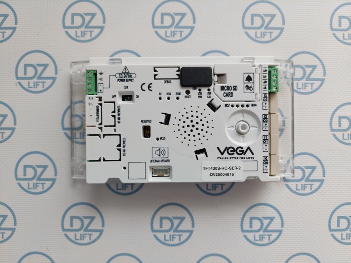 Wyświetlacz Vega ITFT4,3" połączenie szeregowe ze zbiorcznością