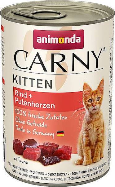 ANIMONDA CARNY KITTEN WOŁOWINA INDYK 400G
