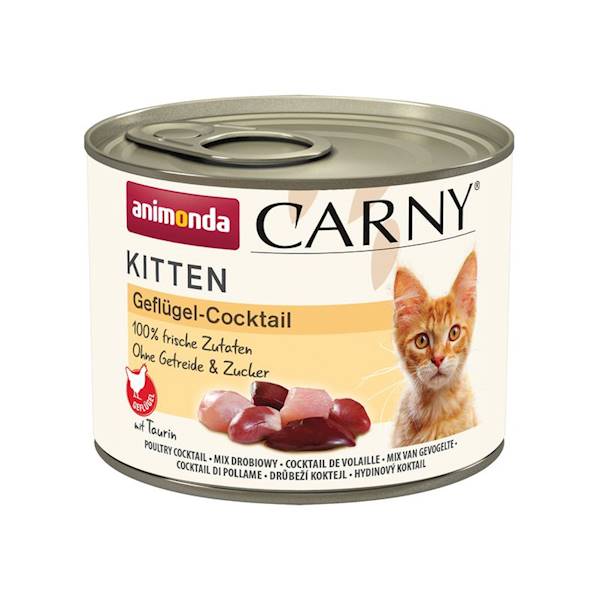 ANIMONDA CARNY KITTEN 200G MIX DROBIOWY 83746