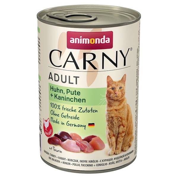 ANIMONDA CARNY ADULT 400G KURCZAK, INDYK I KRÓLIK