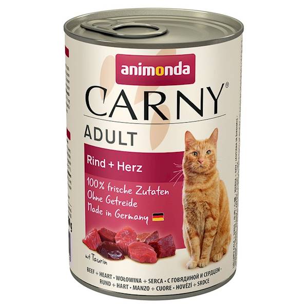 ANIMONDA CARNY ADULT 400G WOŁOWINA I SERCA 83720