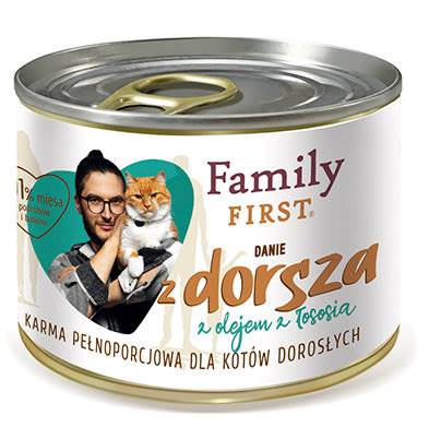 FAMILY FIRST 200G KOT DANIE Z DORSZA Z OLEJEM Z ŁO