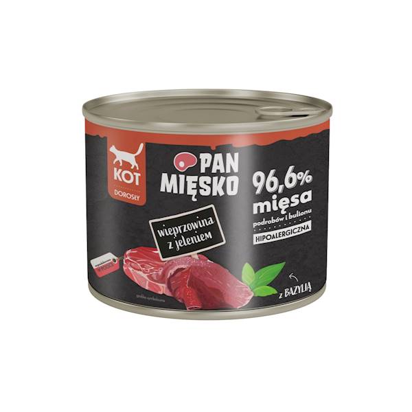 PAN MIĘSKO PUSZKA 200G WIEPRZOWINA Z JELENIEM