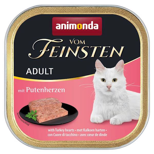 ANIMONDA VOM FEINSTEN 100G KOT Z SERCAMI INDYCZYMI