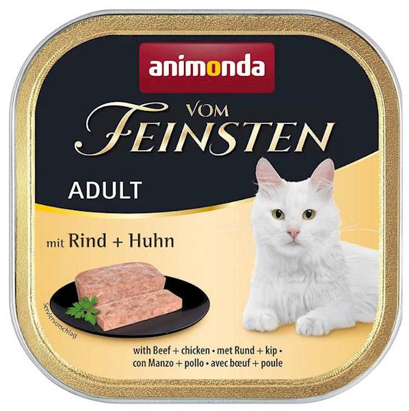 ANIMONDA VOM FEINSTEN 100G KOT WOŁOWINA Z KURCZAKI