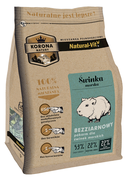 KORONA NATURY NATURAL-VIT ŚWINKA MORSKA 750G