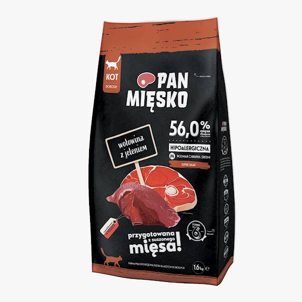 KARMA DLA KOTA PAN MIĘSKO WOŁOWINA JELEŃ