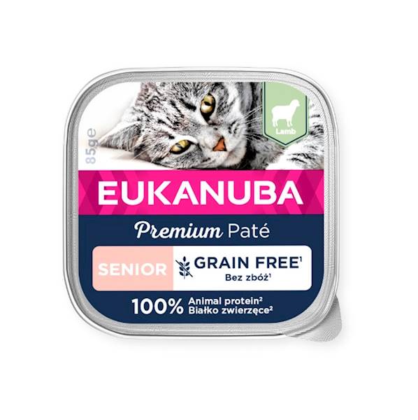 EUKANUBA PREMIUM PATE SENIOR JAGNIĘCINA 85G