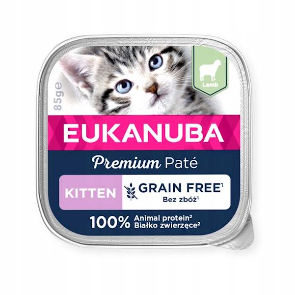 EUKANUBA KITTEN PREMIUM PATE JAGNIĘCINA 85G