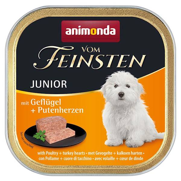 ANIMONDA VOM FEINSTEN JUNIOR Z DROBIEM I SERCAMI I