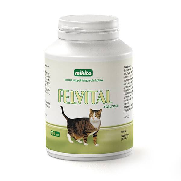 FELVITAL Z TAURYNĄ WITAMINY KOT MIKITA 100 TABL.