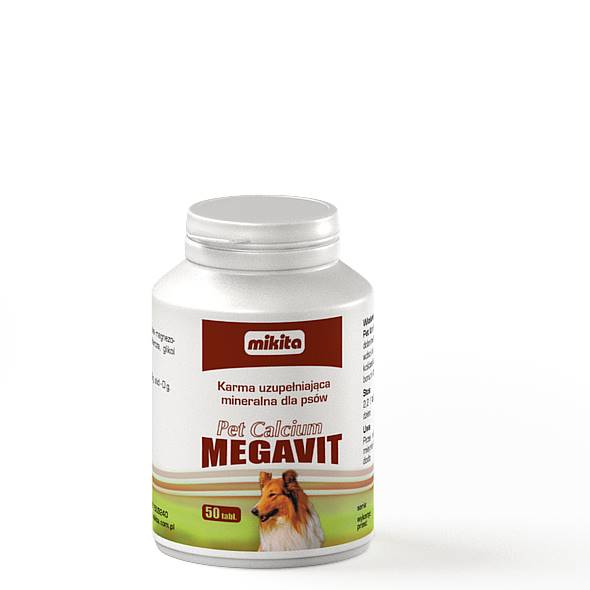 MIKITA MEGAVIT PET CALCIUM 50TABL.