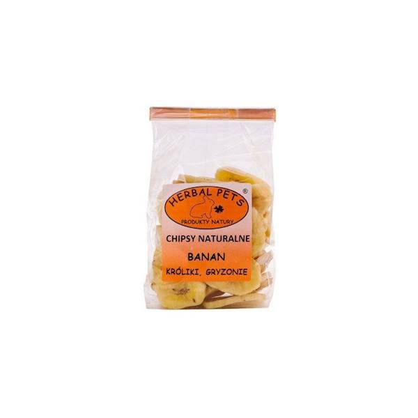 CHIPSY NATURALNE BANAN HERBAL PETS
