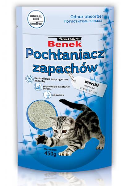 POCHŁANIACZ ZAPACHÓW ZAPAS SUPER BENEK 450G MORSKI