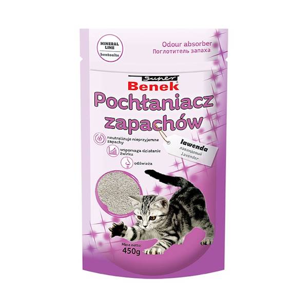 POCHŁANIACZ ZAPACHÓW ZAPAS SUPER BENEK 450G LAWEND