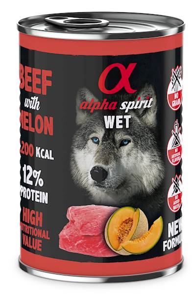 ALPHA SPIRIT PIES WOŁOWINA MELON 400G