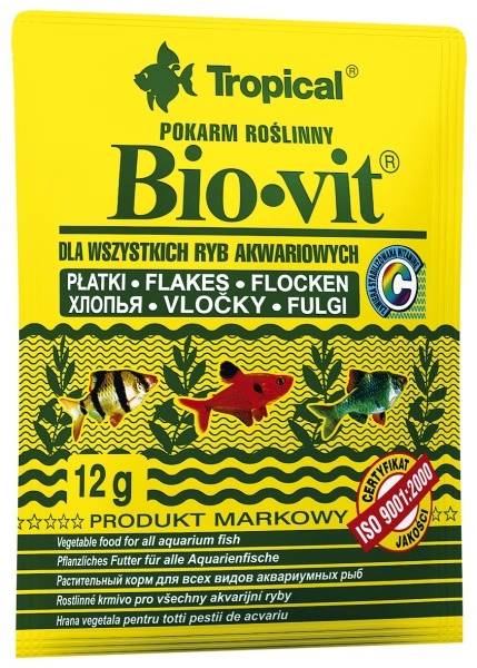 POKARM BOGATY W SKŁADNIKI ROŚLINNE BIO-VIT 12G NR.