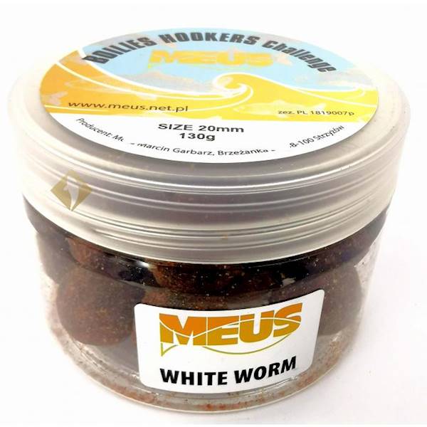 KULKI HAKOWE 20MM CHALLENGE WHITE WORM MEUS