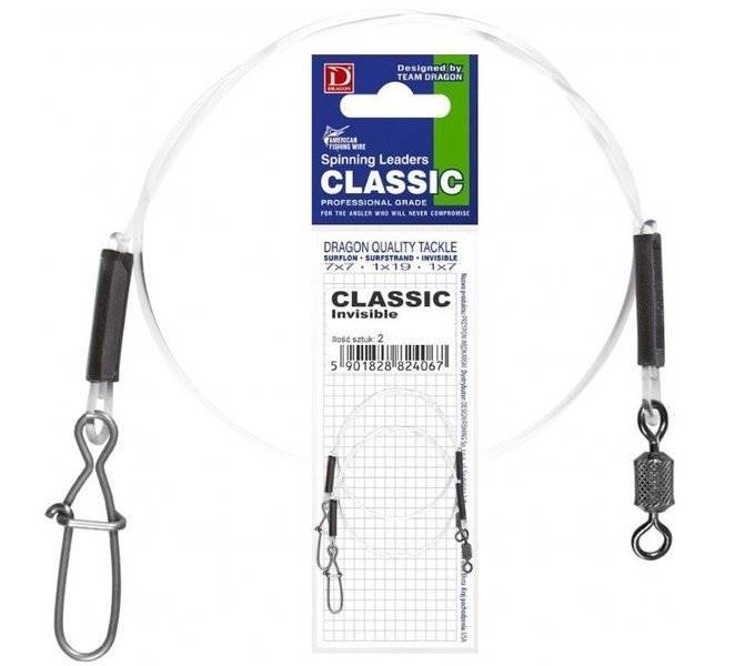 PRZYPON STALKA CLASIC INVISIBLE DRAGON 20KG/40CM 5