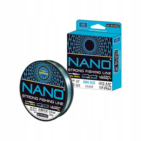ŻYŁKA BALSAX NANO BLUE 0,28