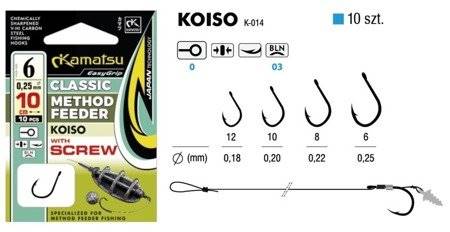 PRZYPON Z HAKIEM CLASIC METHOD FEEDER KAMATSU NR 6
