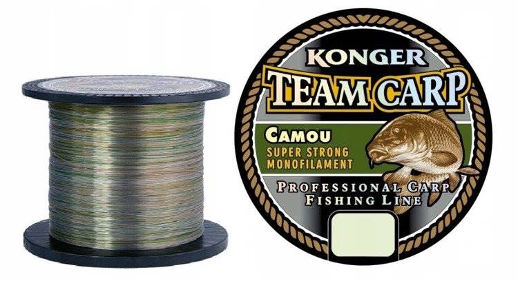 KONGER ŻYŁKA TEAM CARP CAMOU DARK GREY 0,20/600 23