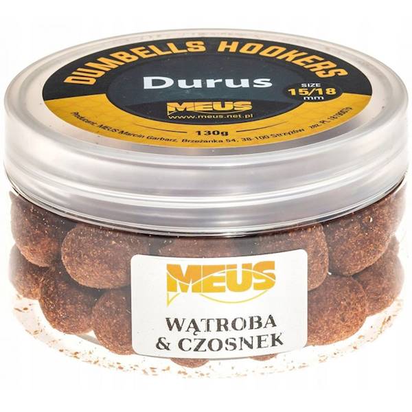 KULKI MEUS DUMBELLS HAK. 15/18MM WĄTROBA&CZOSNEK