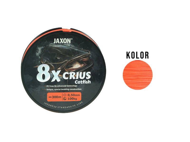 PLECIONKA JAXON 8X CRIUS CATFISH 0,37MM/50KG