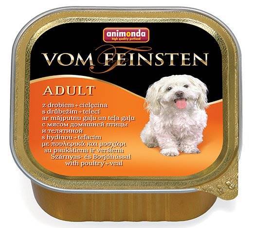ANIMONDA VOM FEINSTEN ADULT Z DROBIEM I CIELĘCINĄ