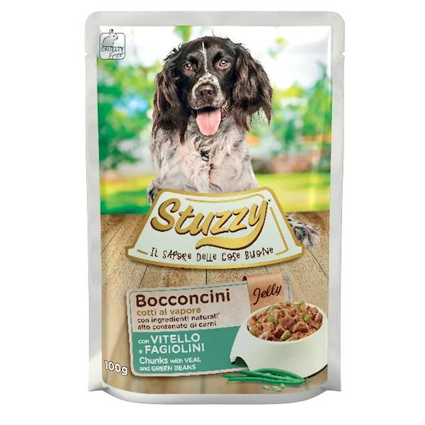 SASZETKA STUZYY PIES 100G CIELĘCINA GROSZEK