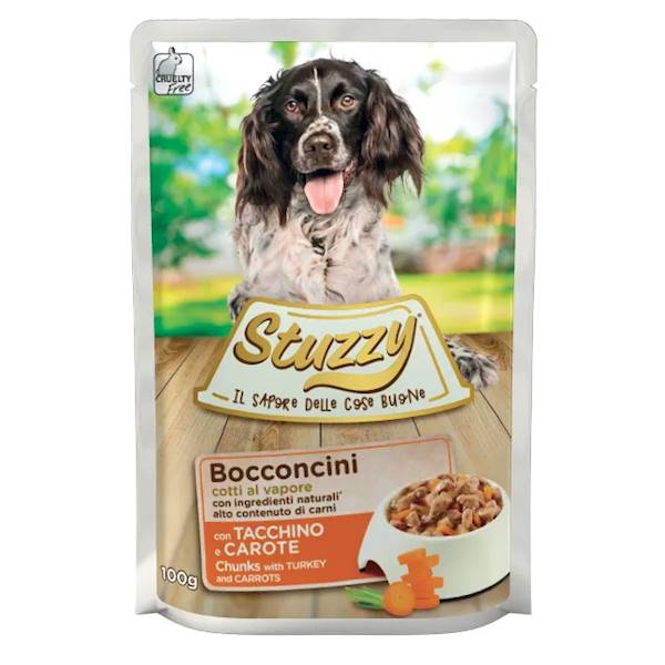 SASZETKA STUZZY PIES 100G INDYK MARCHEW W SOSIE