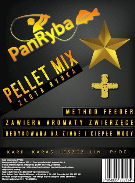 PELLET MIX PAN RYBA ZŁOTA RYBKA +