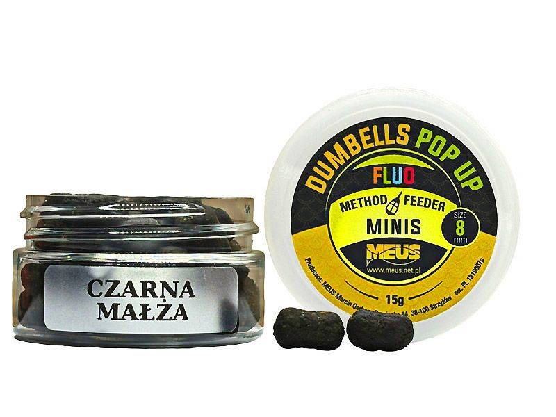 DUMBELLS POP UP FLUO 8MM CZARNA MAŁŻA