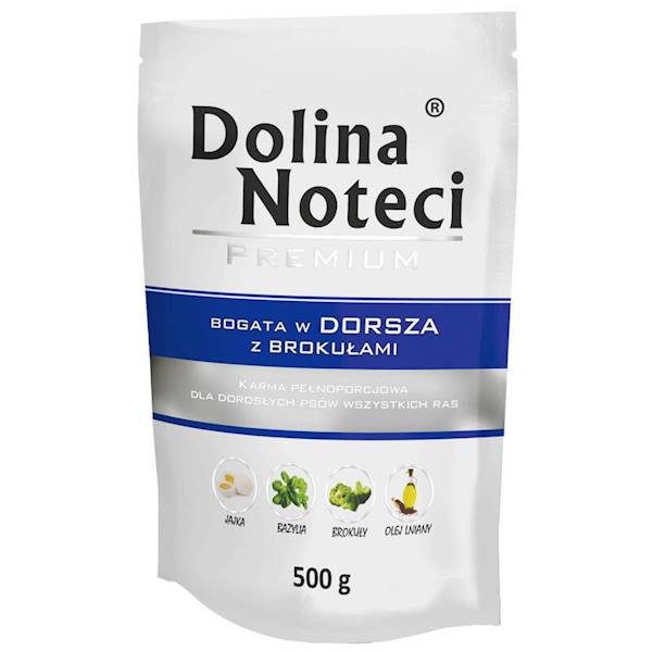 DOLINA NOTECI 500G BOGATA W DORSZA Z BROKUŁAMI