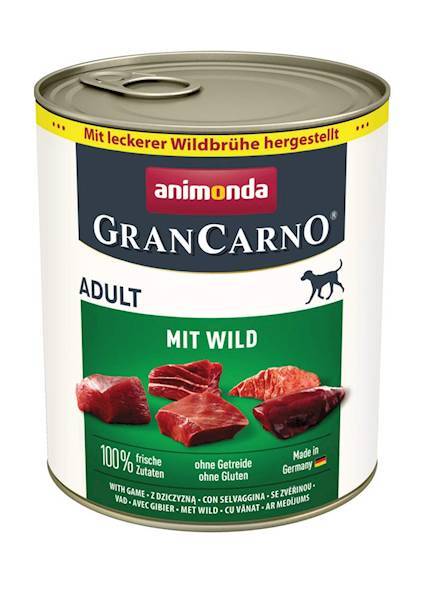 ANIMONDA GRANCARNO ADULT 800G Z DZICZYZNĄ