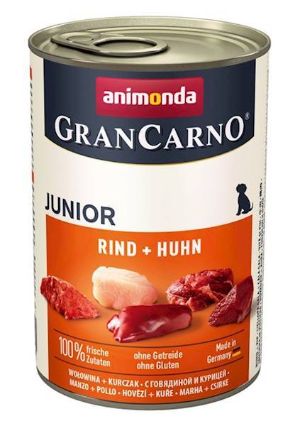 ANIMONDA GRAN CARNO JUNIOR 400G WOŁOWINA I KURCZAK