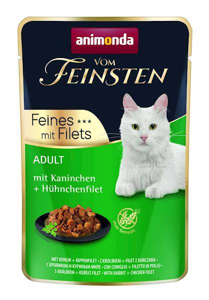 ANIMONDA VOM FEINSTEN SASZETKA KOT 85G KRÓLIK I FI