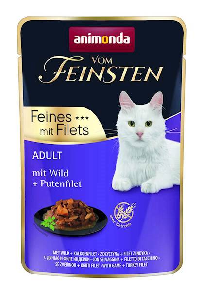 ANIMONDA VOM FEINSTEN SASZETKA KOT 85G DZICZYZNA I