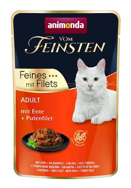 ANIMONDA VOM FEINSTEN SASZETKA KOT 85G KACZKA I FI