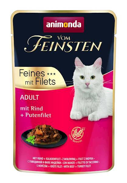 ANIMONDA VOM FEINSTEN SASZETKA KOT 85G WOŁOWINA I