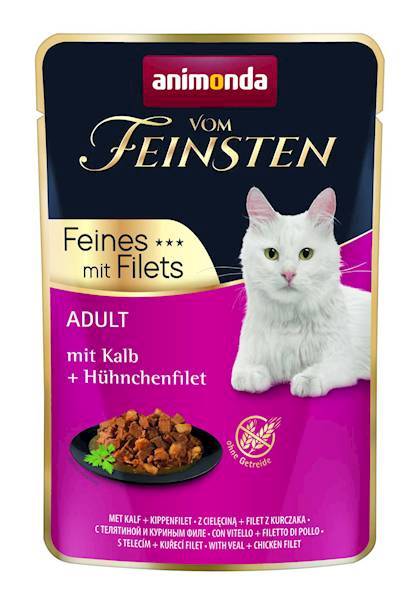 ANIMONDA VOM FEINSTEN SASZETKA KOT 85G CIELĘCINA I