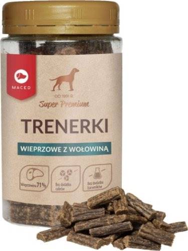 MACED TRENERKI WIEPRZOWE Z WOŁOWINĄ 150G