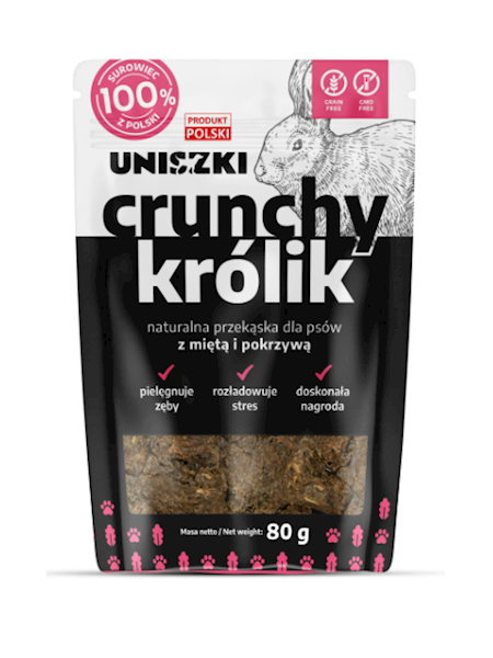 UNISZKI CRUNCHY KRÓLIK Z MIĘTĄ I POKRZYWĄ
