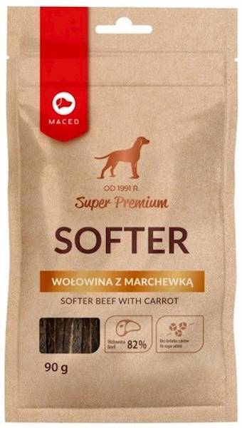 MACED SOFTER WOŁOWY Z MARCHEWKĄ 90G