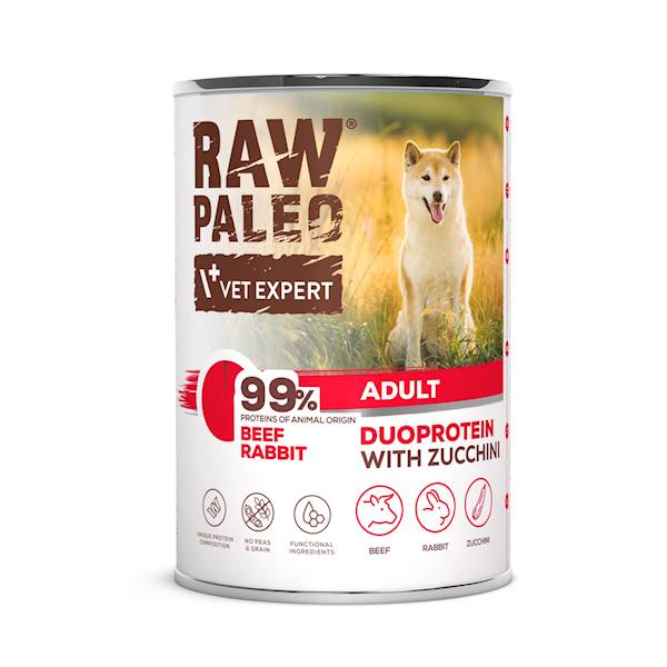 KARMA RAW PALEO 400G WOŁOWINA Z KRÓLIKIEM 
