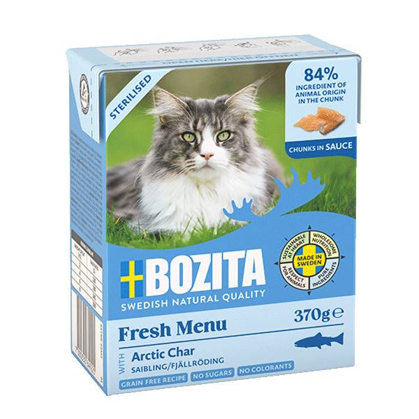 BOZITA KOT KURCZAK WOŁOWINA PSTRĄG 370G