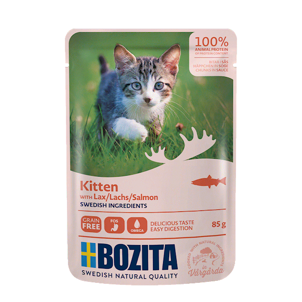 BOZITA SASZETKA KOT 85G KITTEN Z ŁOSOSIEM SOS